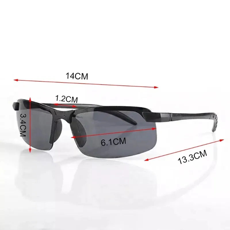 Men Night Vision Yellow Glasses for Driving  PC Frame Night Anti Glare